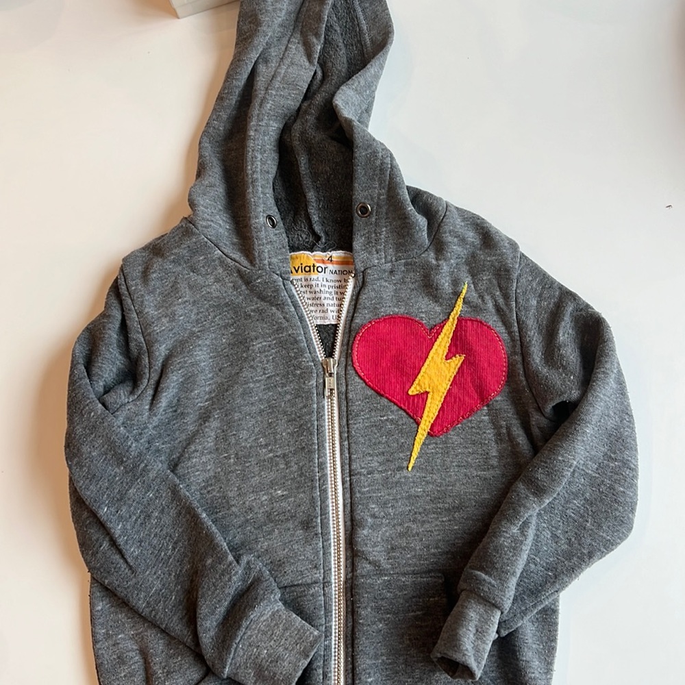 Aviator nation zip up hoodie